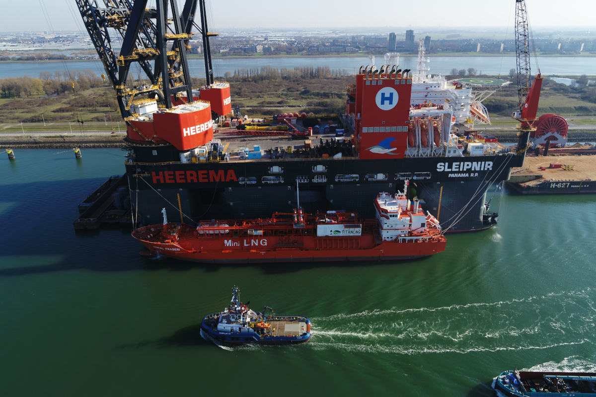 Record breaking  LNG bunkering for Sleipnir in Rotterdam