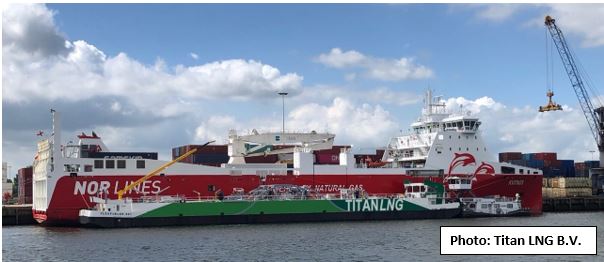 Titan LNG’s FlexFueler Delivered First LNG